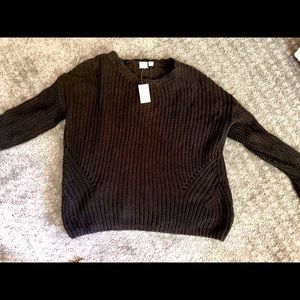 Brand new black gap scalloped sweater